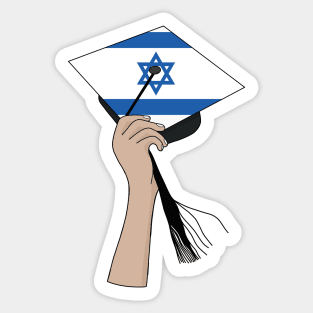 Holding the Square Academic Israel Sticker